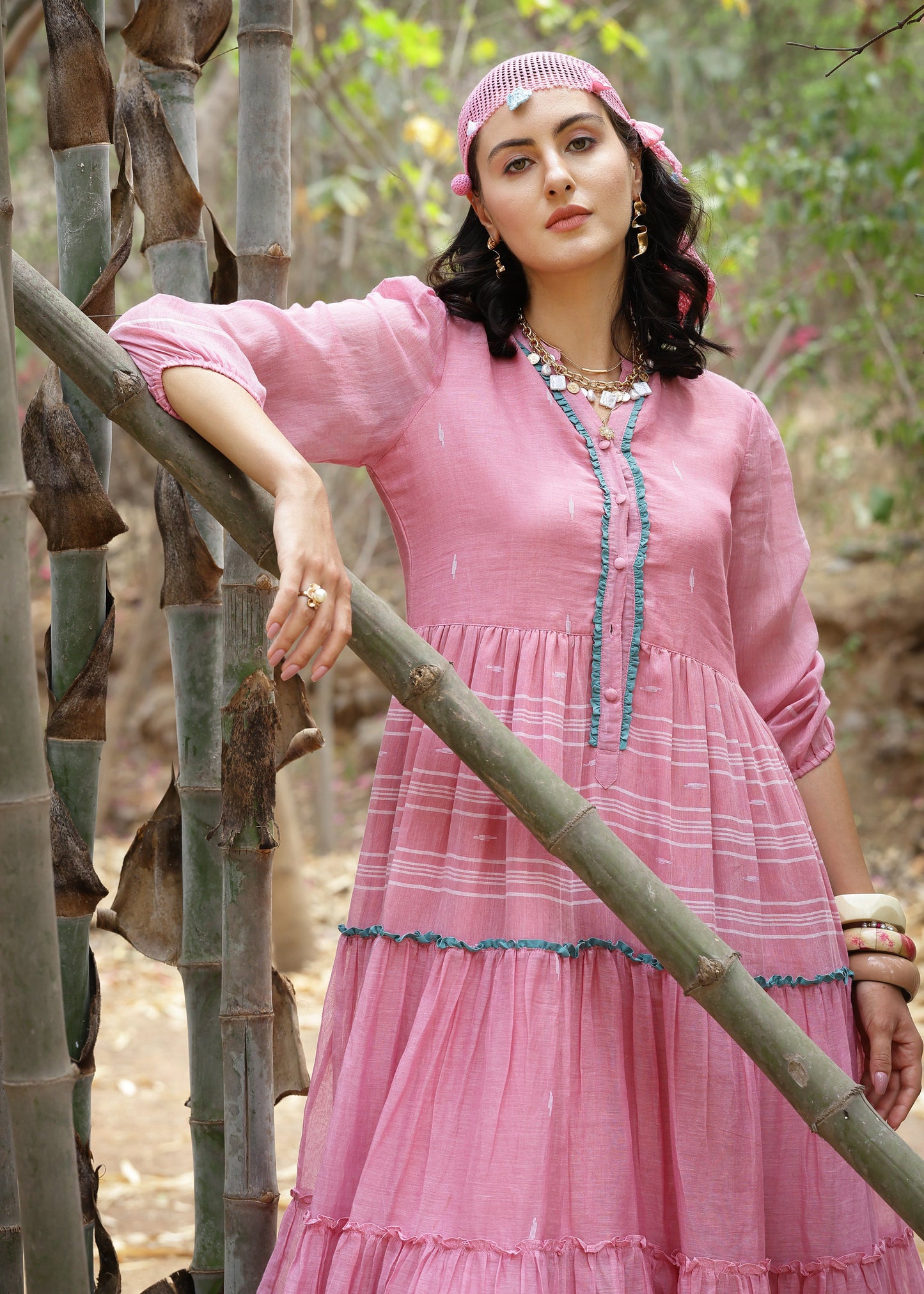 Light Pink Flared Dress