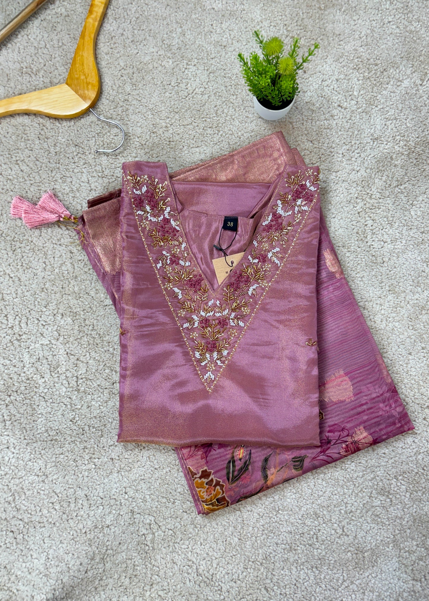 Purple shimmer suit set