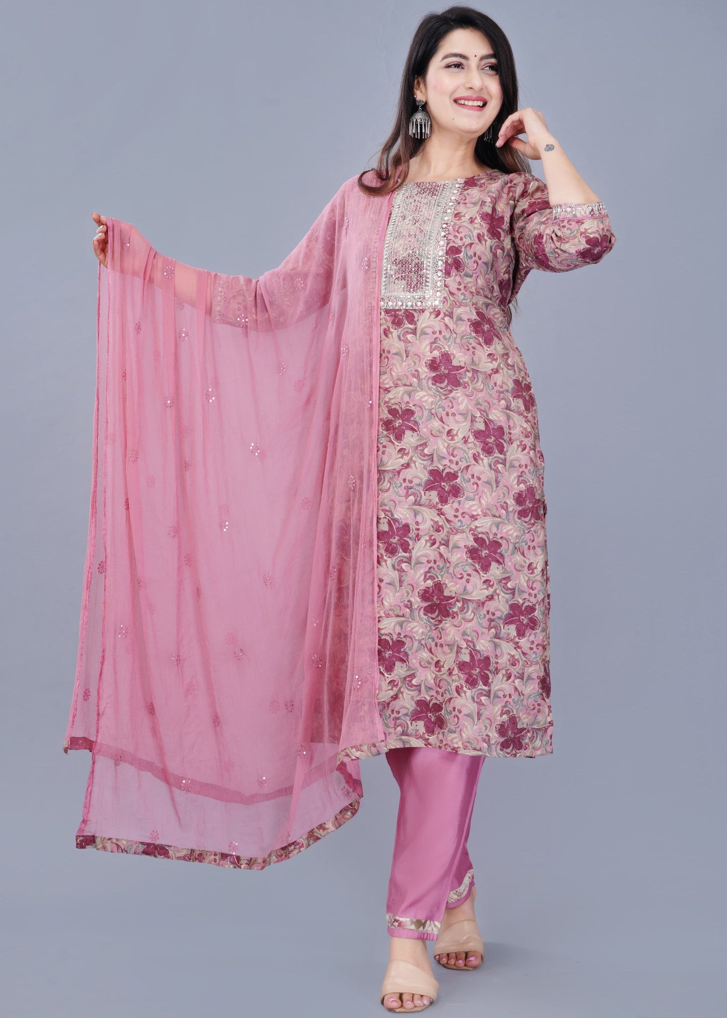Pale Pink Suit Set